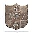 Dicksons Full Armor of God Shield 12 inch Bronze Color Resin Stone Wall Plaque