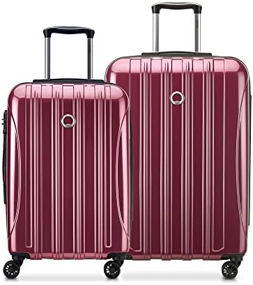 DELSEY Paris Helium Aero Hardside Expandable Luggage with Spinner Wheels, Peony Pink, 2-Piece Set (21/25)