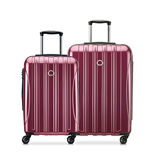 Delsey Paris Helium Aero Hardside Expandable Luggage With Spinner Wheels, Peony Pink, 2-Piece Set (21/25) #TOP2