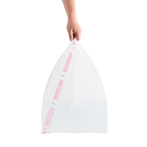 Miniatura 4 de Camiseta blanca grande (400 unidades) en relieve (400 unidades), 12 x 7 x 22, 17 micrófonos, bolsas de plástico blancas lisas, a granel,