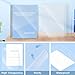 HOUYEE 100 Pack 5 Mil PVC Binding Presentation Covers, Clear Report Cover Sheets for Binding, Square Corner, 8.5 x11 Inches, Letter Size