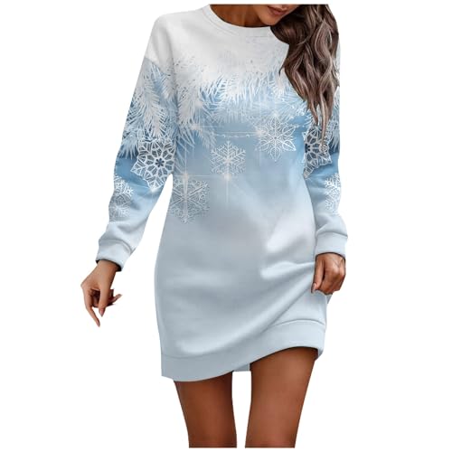 Weihnachtskleid Damen, Schwarzes Kleid Weihnachtssocken Damen Kleider Winter Sexy Weihnachtskostüm Frauen Hemdkleid Damen Weihnachts Kleid Mutter...