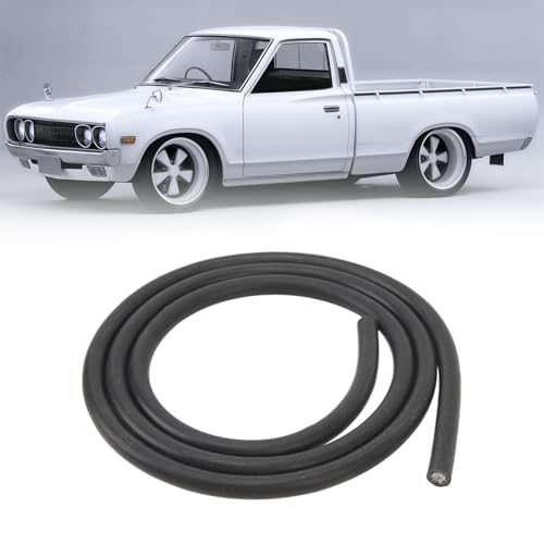 Auto Zündungskabel, 1M Zündkabel 7mm Schwarz Spark Plug Wire, Hochspannungskabel Zündung für Roller Motorrad Rasenmäher Motorsäge Bürstenschneider Ersatzteil