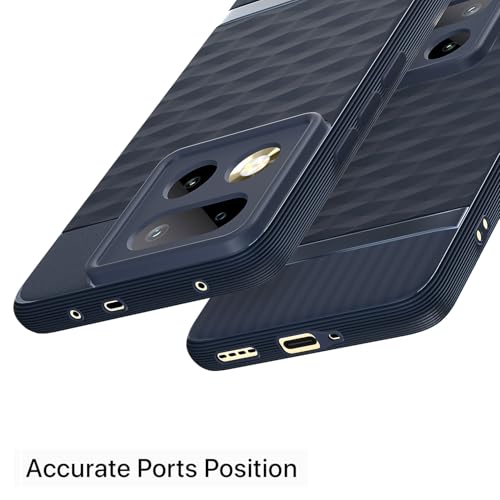 Image of Outlouders Back Cover for Realme 16 Pro Plus 5G | Full Camera Protection | TPU Soft Flexible Shockproof Bumper Case (Blue)