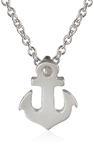 Dogeared Reminders-" Friendship" Sterling Silver Anchor Charm Necklace, 16"+2" Extender #TOP1