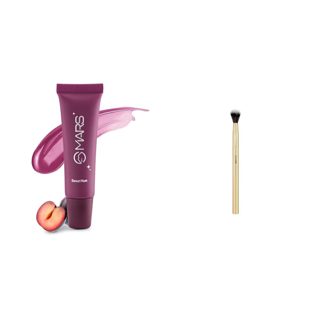 MARS Lippy Top Hydrating Lip Gel 10ml 05-SWEET PLUM MARS Artists Arsenal Professional Big Blending Eyeshadow make up Brush-picture-16