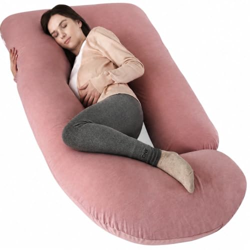 Elover Cooling Pregnancy Pillows for Sleeping,U Shaped Full Body Pillow