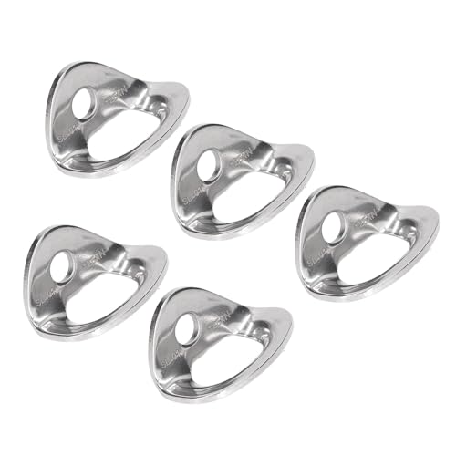 Climbing Hanger, 5 Pcs 25KN Stainless Steel Climbing Hanger Trailer Tiedown Screw for Rappelling Aerial Work Hammocks Tie-Down Anchors Hooks Tie Down Strap Rings Climbing Anchor Bolt