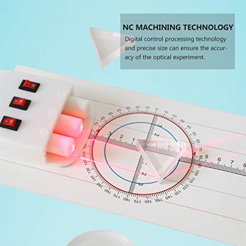 UKCOCO 5 Pcs Experimento Ã“ptico Lente de Vidro Espectro de Luz Ã“ptica Lente de Vidro Prisma Experi