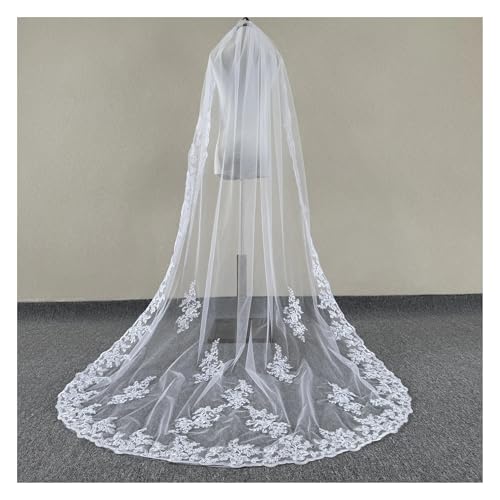 Mild Toned Wedding Veil, Lightweight Hair Piece for bridal portrait