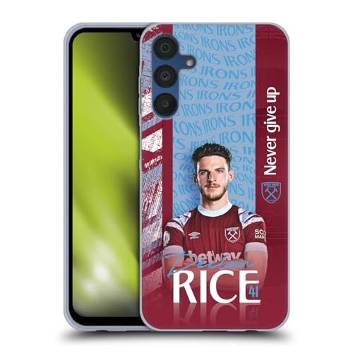 Funda para Samsung Galaxy A15 regalo West Ham United Declan Rice fútbol gel