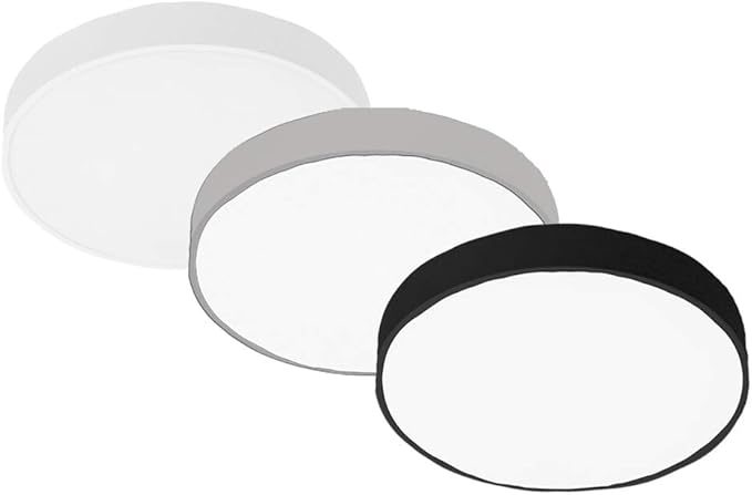 Lampenlux LED opbouwlamp rond Super Slim frameloos IP20 met transformator 230V (zwart, Ø120mm)