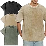 Camiseta de gran tamaño para hombre, S