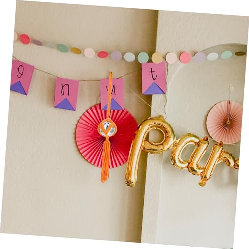 Bola espejada colgante reflectante para decoración de fiestas, eventos retro de música y baile, uso en interiores y exteriores (naranja) miniatura 6