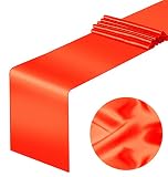 12 Pack Satin Table Runner, 12 x 108 inches Long Satin Table Runner Multi-Color Suitable for Rectang