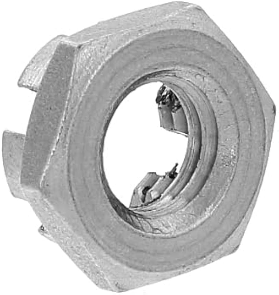 Amazon | 鉄/三価ホワイト 溝付ナット [2種・低形] M12 (1個入り