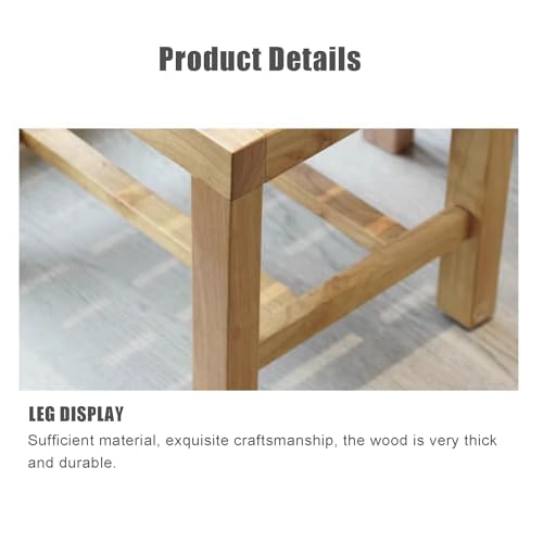 Banco de ducha de teca, taburete de ducha de madera impermeable para baño, asiento de baño antideslizante para mayor comodidad y seguridad