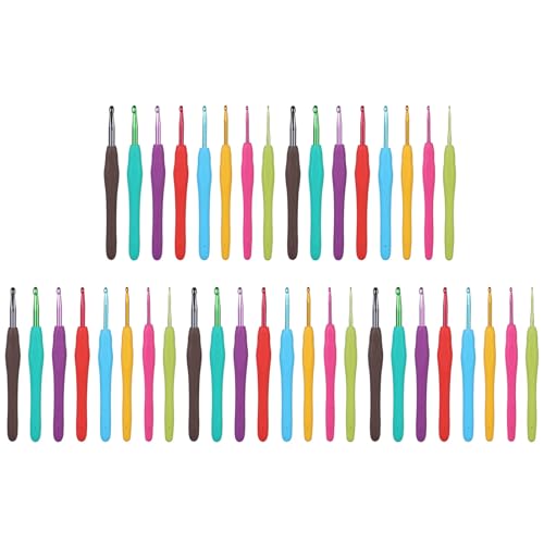 Aiguilles à tricoter ergonomiques Uitndvyte, lot de 5 pièces pratiques de 2 à 6 mm