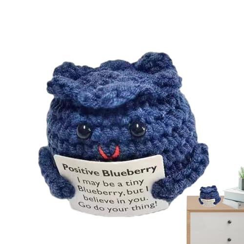 Générique Positives Häkelgemüse – Strickspielzeug Kaninchen Zwiebel Blaubeere | Perfekt für emotionale Unterstützung, schöne Heimdekoration, Geschenkidee, Handwerk, für