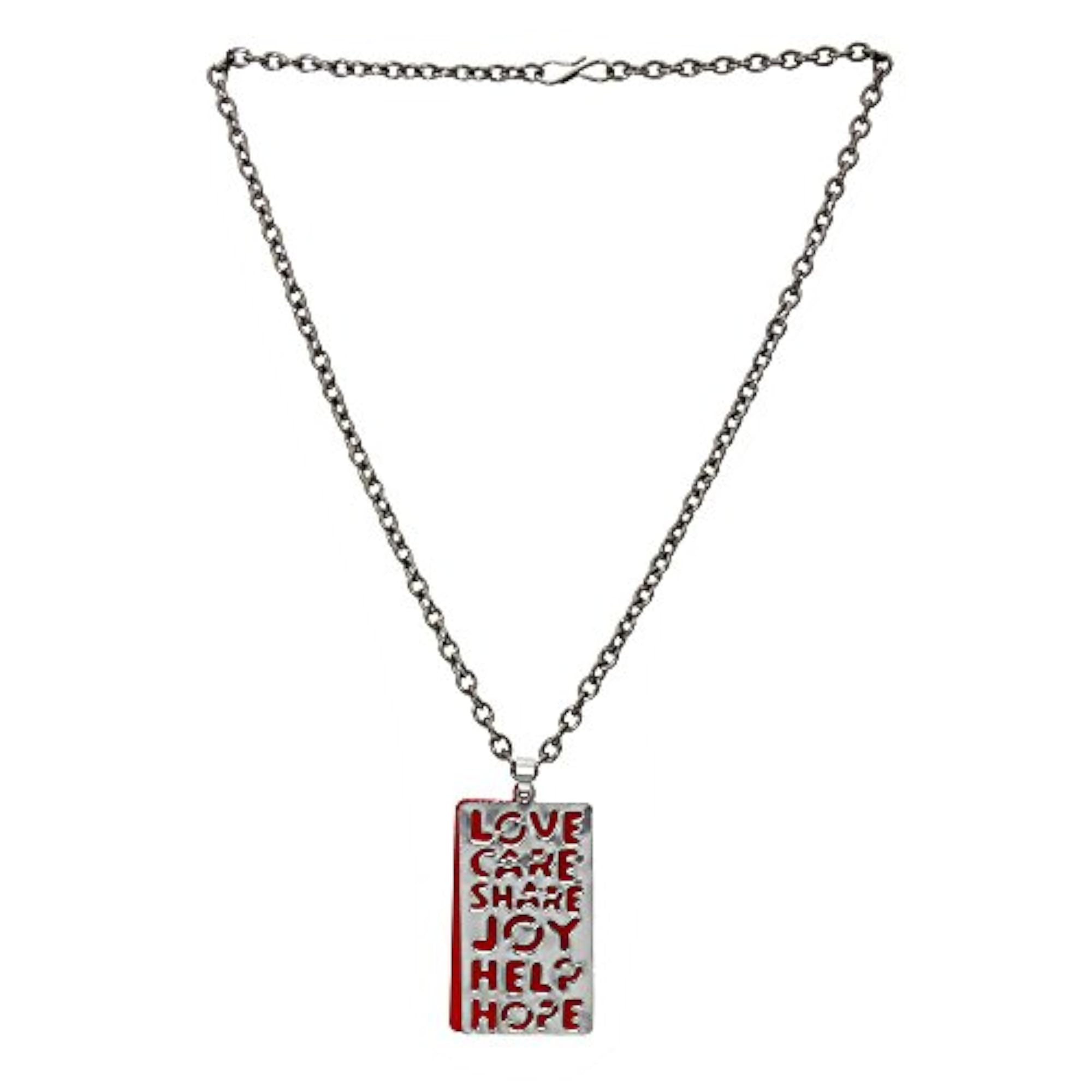 Men's Stainless Steel Life Philosophy Pendant Combo