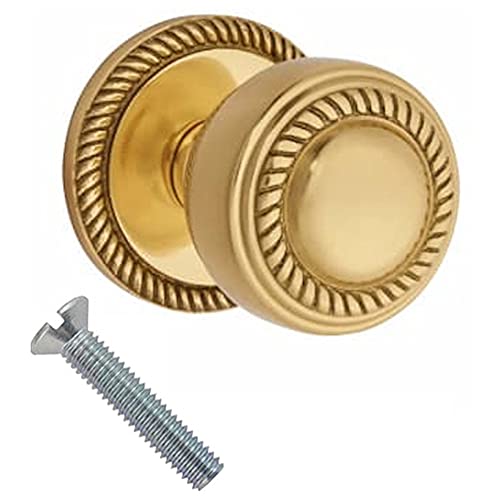 Merriway BH01593 Georgian Style Centre Cupboard Door/Drawer Knobs Polished Brass, 75mm (3 Inch)