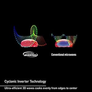 Panasonic NN-SN76LS 1.6 cu.ft Cyclonic Inverter Countertop Microwave Oven 1250Watt Power with Genius Sensor Cooking, 19.44"D x 21.88"W x 11.94"H, Stainless Steel Panasonic NN SN76LS 16 cuft Cyclonic Inverter Countertop Microwave Oven 1250Watt Power with Genius Sensor Cooking 1944D x 2188W x 1194H Stainless Steel