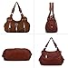 Scarleton Purses for Women Large Hobo Bags Washed Vegan Leather Shoulder Bag Satchel Tote Top Handle Handbags, H129204A, Brown