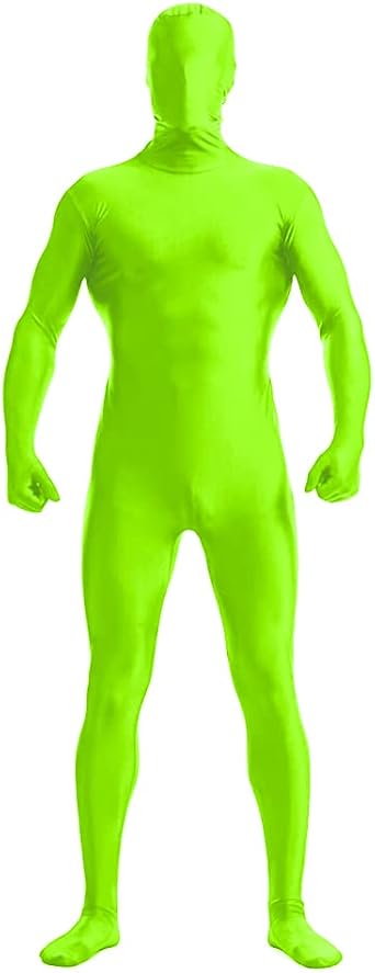 Open Face Full Bodysuit with Back Zipper for Adult Spandex Zentai Costume Halloween Stage Performance