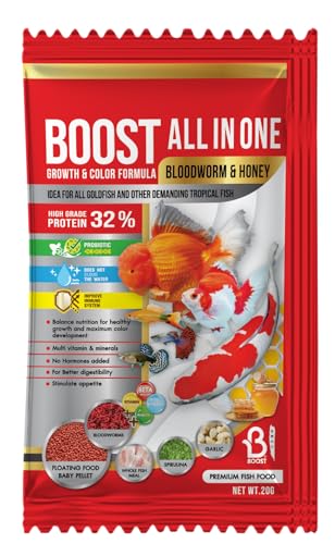 Image of Boost All-in-One Fish Food | Baby Pellets | Complete Daily Nutrition for All Aquarium Fish | 20 g