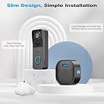 2K HD Doorbell Camera Wireless with Included Ring Chime, Smart Video Doorbell for Home Security, AI Human Detection, Two Way Audio, Cloud Storage, Night Vision, Battery Powered, 2.4G WiFi. - Image 5