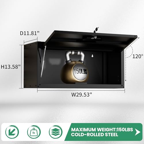 Image of Garage Cabinet System | Heavy Duty Steel All-in-One Modular Garage Cabinet Set for Ultimate Workshop Organization | Easy Assembly Garage Storage Cabinets & Tool Bench