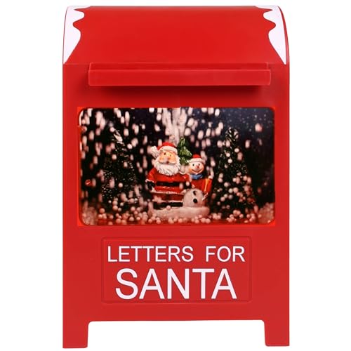 sarcia.eu WEIHNACHTLICHE Briefkasten, LED-Spieluhr, Beweglicher...
