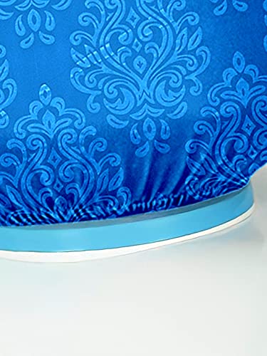 Image of Cortina Self Print Water Dispenser Bottle Can Cover | Elastic Closure | Machine Washable | Polyester Material | Environmental Friendly | Digital Print | 45cm x 42cm x 43cm | 20 Liters | Blue 1