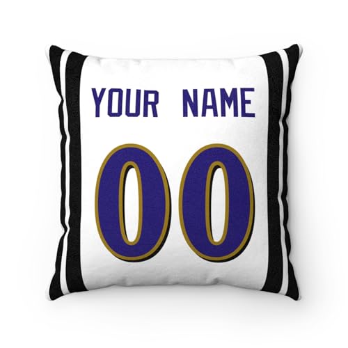 Image of ANTKING Throw Pillow 2 Pack Custom Any Name and Number Personalized Gift for Men Women Boys