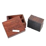 YOSADIER Scrapbook Teilig Holz DIY Buchstaben Stempel Großbuchstaben Stil für Papier Basteln Geschenkanhänger und Karten Dekoration