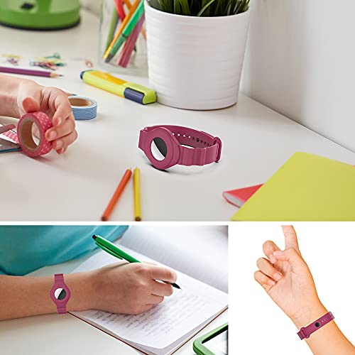 Estojo de alça de pulso adequado para Apple Airtag, capa protetora de silicone com pulseira para Air