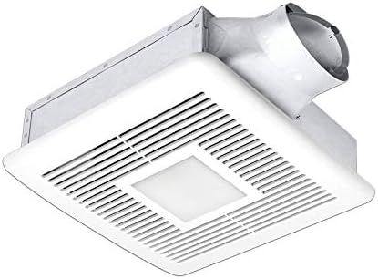 Delta BreezSlim SLM80-110LED Adj. High Speed 80/110 CFM Single speed Fan/Dimmable LED Light, 7.8W/14.2W, 0.4/1.2 Sones