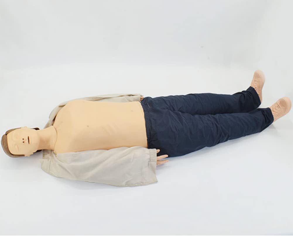 CPR Manikin für Erwachsene mit 50 Stück CPR Trainingsschilden für Ärzte Krankenpflegertraining Medizinischer Unterricht, 170 cm