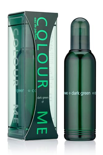 COLOUR ME Dark Green Perfume for Men. 100ml Eau de Parfum, Long-Lasting Luxury Fragrance - Mens Aftershave by Milton-Lloyd