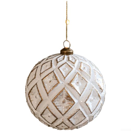 Colgante de adorno de copo de nieve de plástico con acabado mate y estilo vintage para árbol de Navidad y exhibiciones de temporada (A)