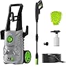 Pressure Washer, 4000PSI 2.6 GPM Max Power Washer with Foam Cannon 23FT Hose PATOOLIO Electric High Pressure Washer for Fences, Patios, Decks, Patios and Cars