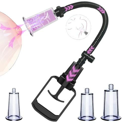 Nipple Sucker Enlarger Set Pussy Pump Sex Toys Clitoral Pumps Increase Sensation Breast Suction Enhances Female Sexual Pleasure Adult Play Nipple Sucker Clitoral Stimulator Sex Toys (3 Sizes)