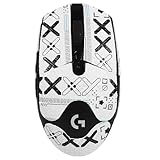 NOUKAJU Mouse Grip Tape Full Coverage for Logitech G305 Lightspeed Wireless Gaming Mouse, Mouse Anti Slip Grip Tape,Self-Adhesive PreCut Sweat-Resistant Professional Mice Upgrade Kit(White)