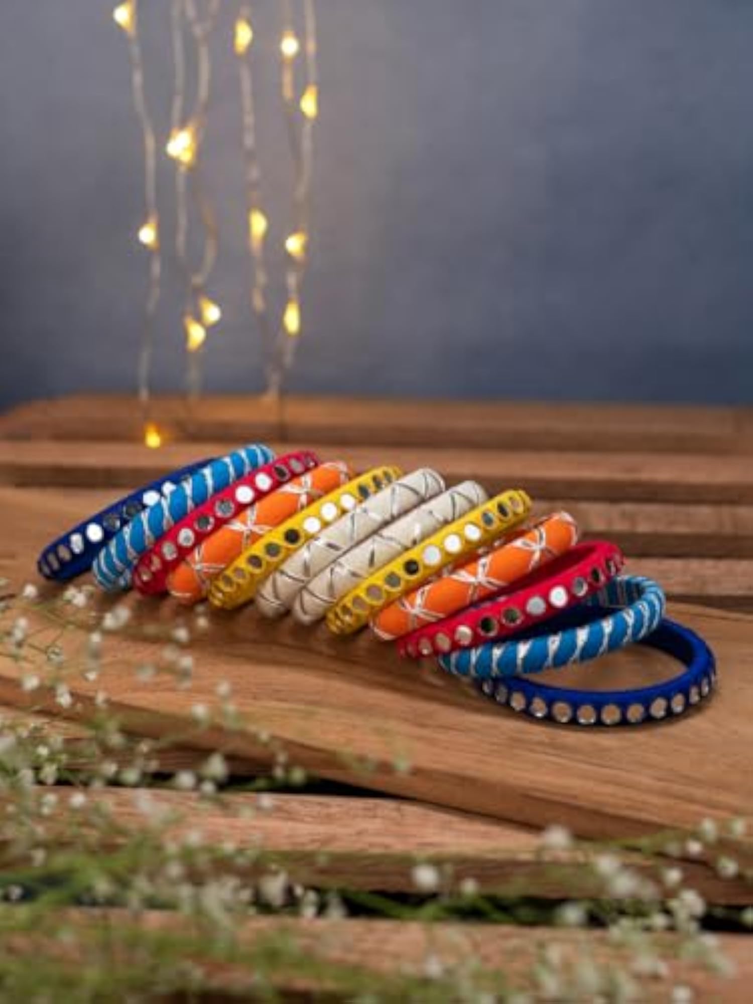 Aadhya Handcrafted Cotton Thread Bangle Set for Women & Girls
