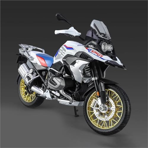 Moto R1250 GS ADV Cadeau Enfants Modèle Réduit avec Lumière pour Passionnés