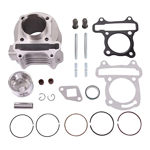 GOOFIT 47mm Performance Big Bore Zylinder Kit Ersatz für GY6 80CC 139QMB MTB Scooter Mofa GB Kart
