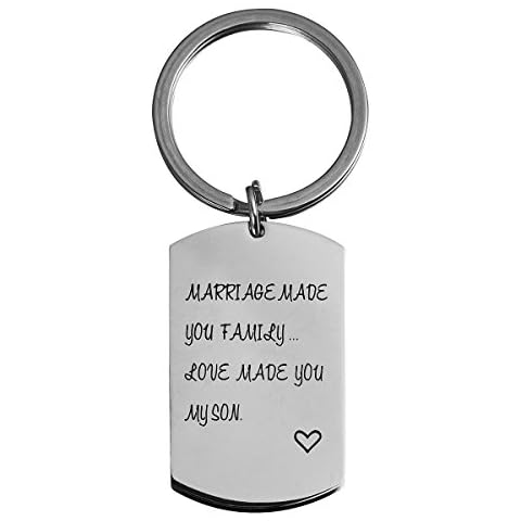 omodofo Marriage Made You My Family Love Made You My Son Wedding Party Gift Son In law Fathers Day Gift Keychain Cover
