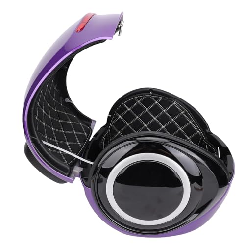 Top Case de L en ABS étanche violet avec dossier pour moto