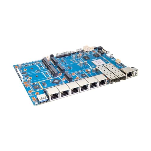 Image of Banana Pi BPI-R4 Pro 8X /4E WiFi 7 Wireless Dual-Band WiFi Router Board OpenWRT, MediaTek MT7988A30K DMIPS SoC - 2X 10GbE SFP&RJ45, 4X 2.5GbE LAN for NAS Smart Home Gateway (Bundle1, 8X)