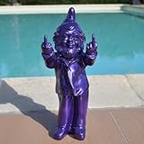 Nain de jardin insolent Nain de Jardin insolent Violet 2 Doigts d\'honneur. Fait Main. Livraison Offerte en Point Relais Proche d echez Vous.